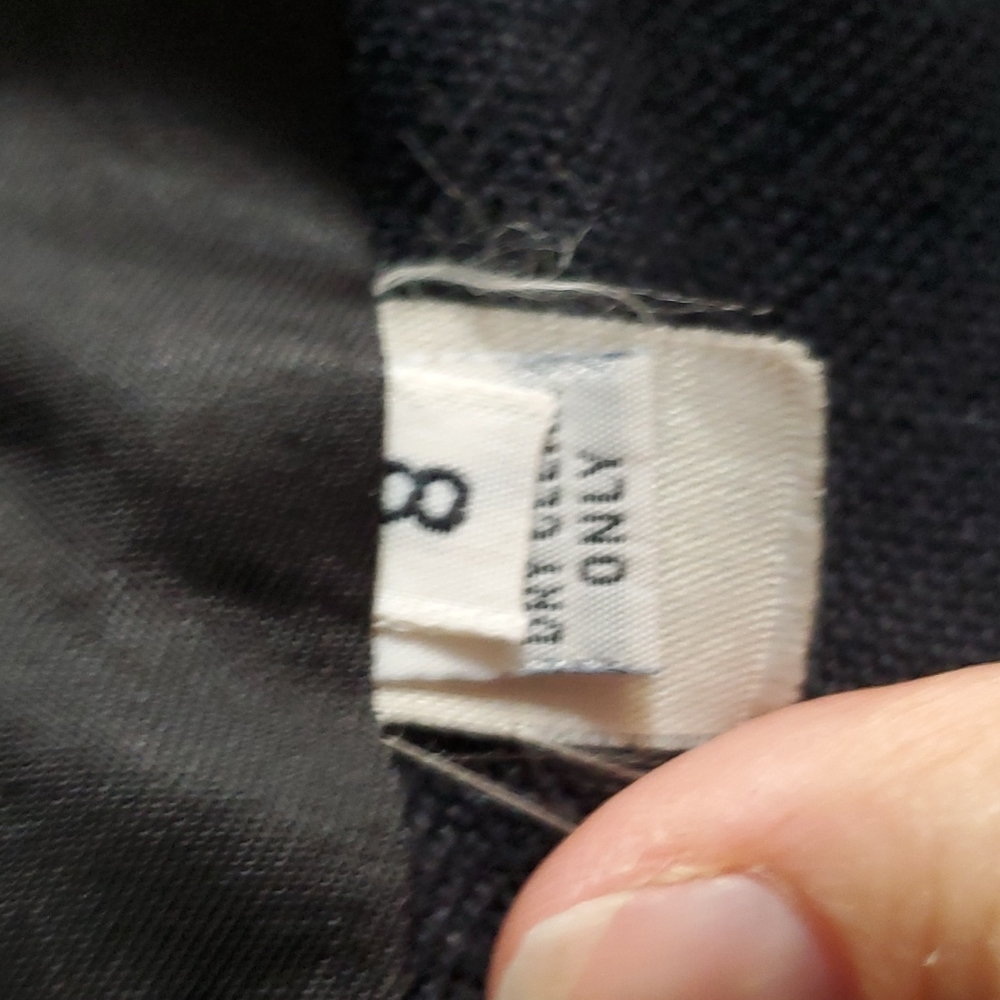 RARE Evan-Picone Vintage Black Linen Pants Suit Size 8 - Picture 7 of 16